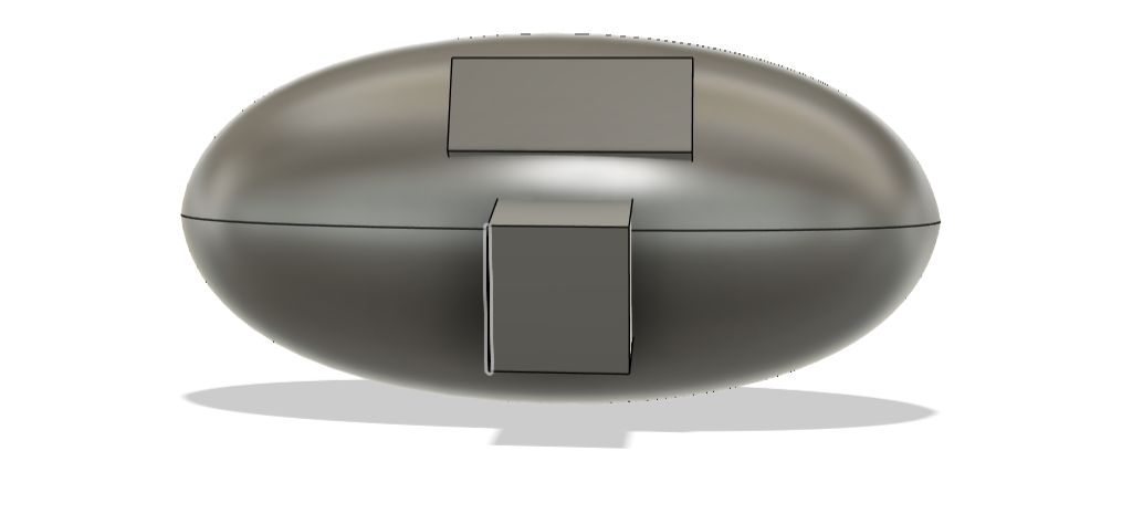 Extruded rectangle for the medicine slot